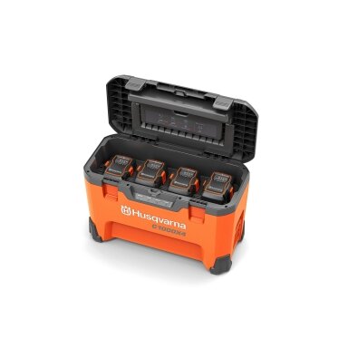 „Husqvarna“ akumuliatorių ir įkroviklio rinkinys „Husqvarna“ akumuliatorių ir įkroviklio rinkinys