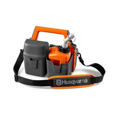 „Husqvarna“ baterijos dėklas, + grandininio pjūklo priedų laikymas „Husqvarna“ baterijos dėklas, + grandininio pjūklo priedų laikymas
