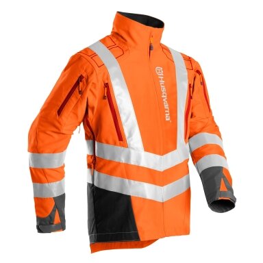 husqvarna Krūmų ir žolės pjovimo striukė, didelio matomumo
