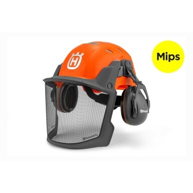 „Husqvarna“ Technical „Mips“ Šalmas dirbantiems miške